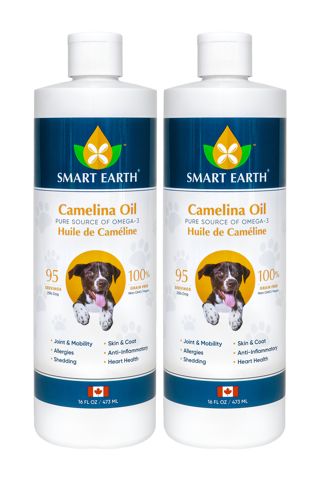 Canine Camelina oil - 16 fl oz bottle (2 pack)